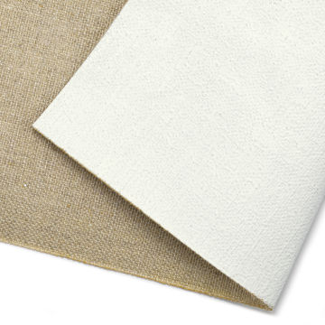 Claessens Linen Canvas Roll - 82" x 5-1/2 yd, Universal Primed, No. 107, Smooth Texture, close-up of canvas