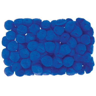 Creativity Street Pom Pons - 1", Blue, Pkg of 100