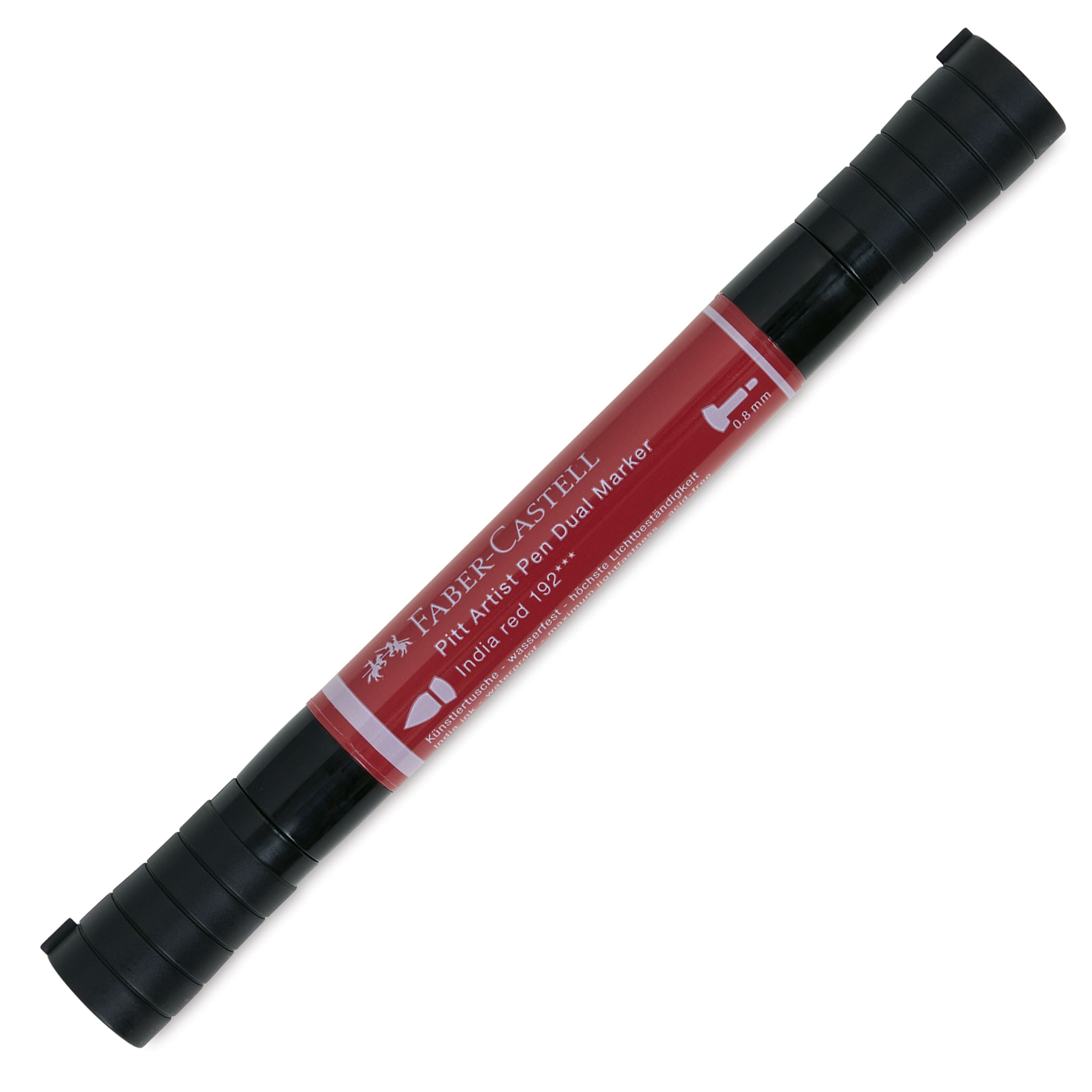 FABER-CASTELL - ビブタイツ  CASTELLI Faber-Castell Pitt Artist Pen Dual Tip Marker - Indian Red