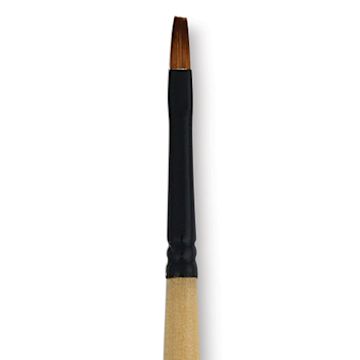 Open in modal - Dynasty Black Gold Brush - Shader, Short Handle, Size 2 close up