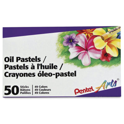 Pentel Oil Pastel Set - Assorted Colors, Set of 50, Front Cover