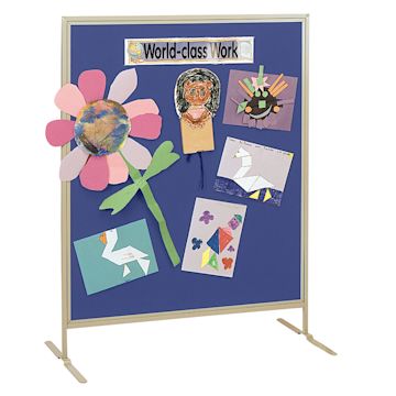 Open in modal - Multiplex Child Size Panel - Blue Fabric, Hook & Loop Fabric, Beige Frame