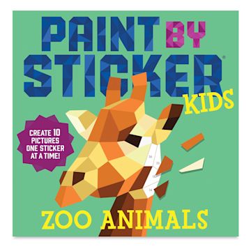 Open in modal - Paint By Sticker Kids: Zoo Animals (book cover)