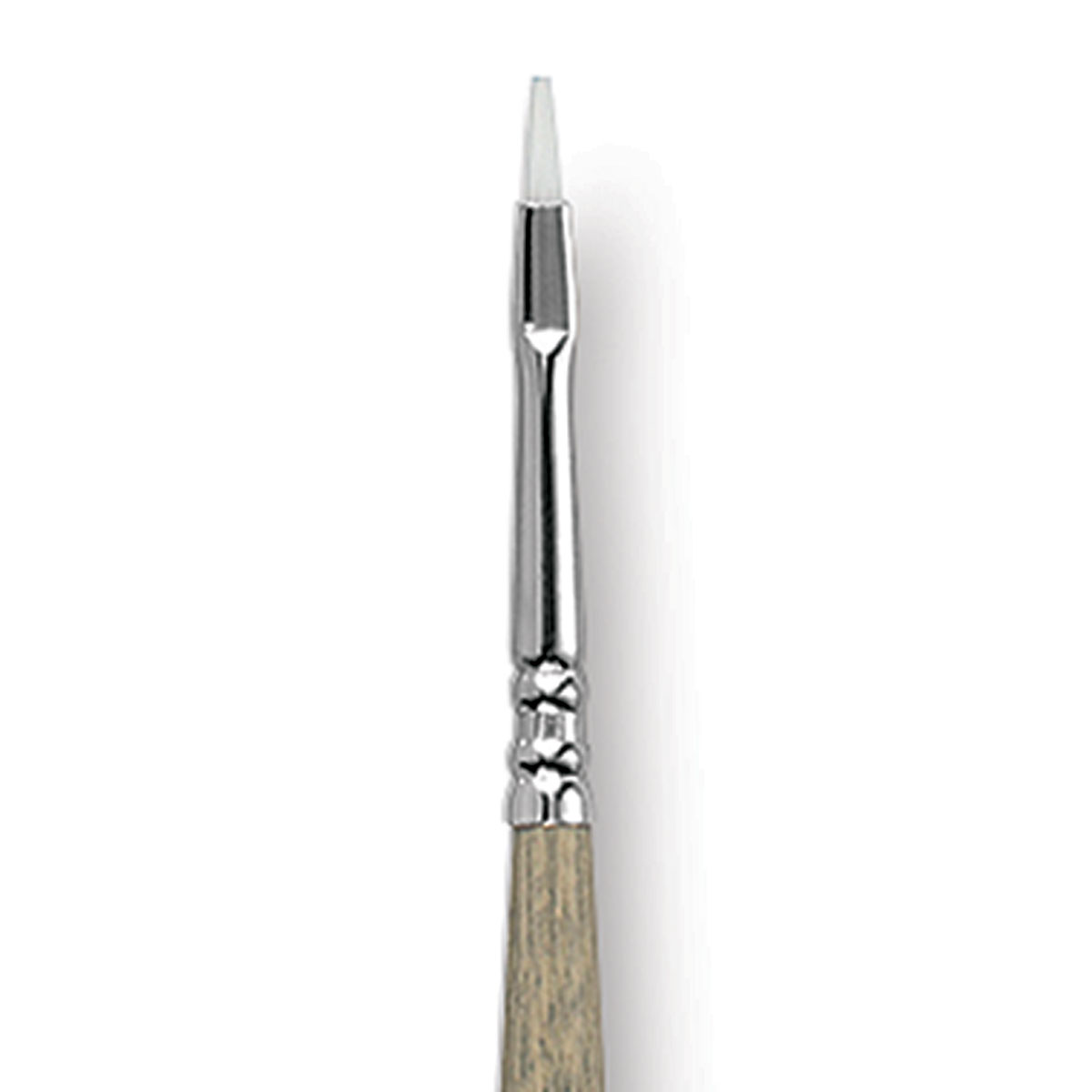 Escoda 1510 Optimo Perla Series Cat Tongue Watercolor Brush ,white Toray  Synthetic, Filbert, Grey