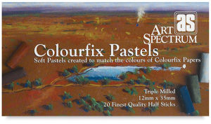 Art Spectrum Colourfix Soft Pastel Set - Assorted Colors, Half Sticks, Set of 20