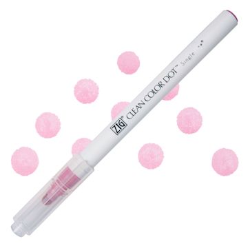 Open in modal - Zig Clean Color Dot Marker - Pale Rose, swatch and marker