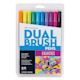 Tombow Dual Brush Pens - Eighties Colors, Set of 10