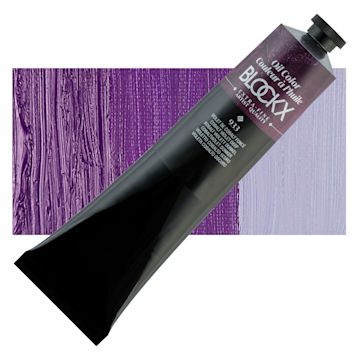 Open in modal - Blockx Artist Oil Color - Cobalt Violet Deep, 200 ml Tube and swatch