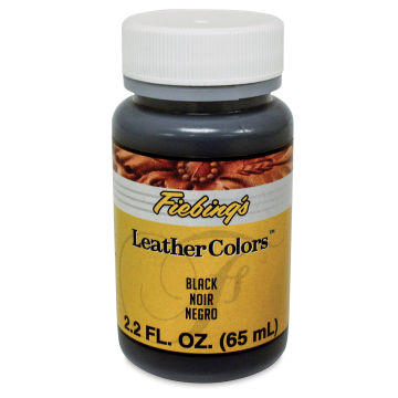 Fiebing's LeatherColors Leather Dye - Front of bottle of Black Dye