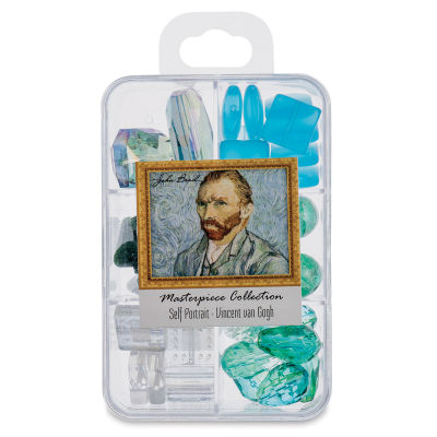 John Bead Masterpiece Collection Glass Bead Box - Self Portrait/Vincent van Gogh (Front of packaging)