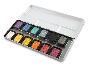 Finetec Artist Mica Watercolor - Pearlescent Set of 12