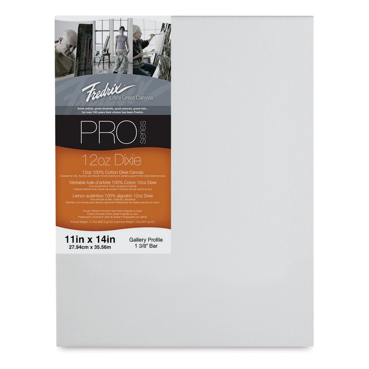 Fredrix PRO Series Oil Primed Linen Stretched Canvas - 1-3/8 Deep