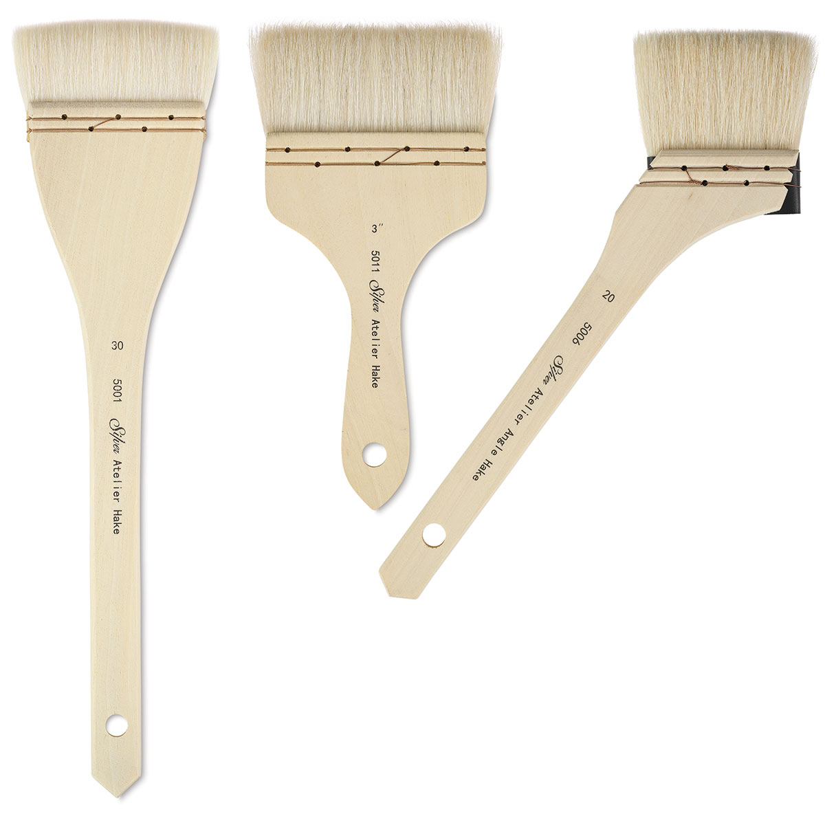 Maybenice Professional Hake Brush for Watercolor Hake Art Paintbrushes Hake  Blender Brushes Sheep Hair Hake Brushes for Pottery