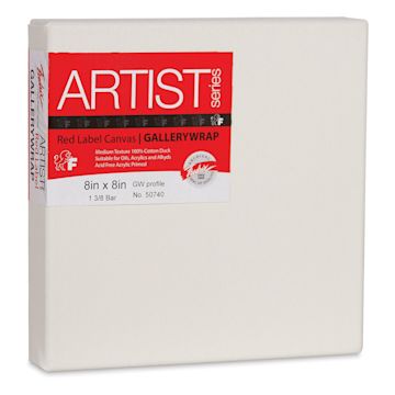 Open in modal - Fredrix Profile Cotton Canvas - 8" x 8", Gallerywrap