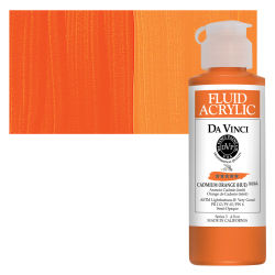 Da Vinci Fluid Acrylics - Cadmium Orange Hue, 4 oz bottle