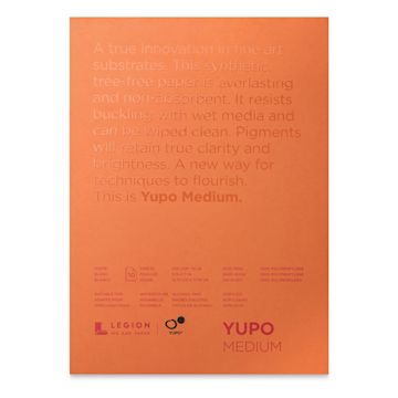 Open in modal - Legion Yupo Synthetic Paper Pad - 5" x 7", Bright White, 10 Sheets