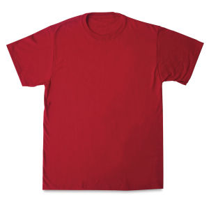 First Quality 50/50 T-Shirts, Adult Sizes - Red Large