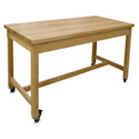Hann Collaboration Table, Maple Top, 30" W x 60" L