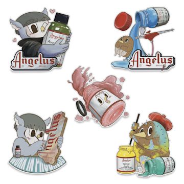 Open in modal - Angelus Sticker Pack - KiwiSanTW, Set of 5