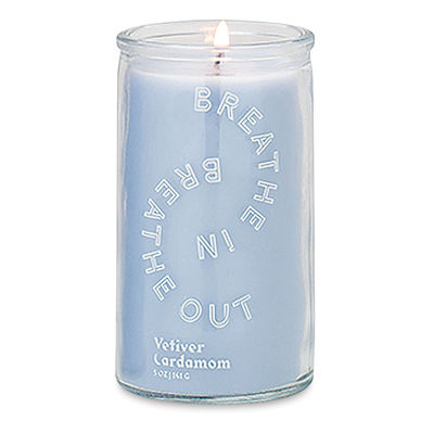 Paddywax Spark Candle - Breathe In Breath Out, Small, 5 oz (blue candle)