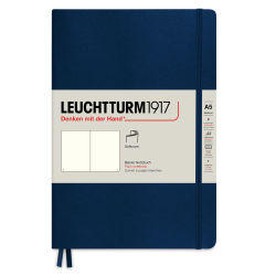 Leuchtturm1917 Blank Softcover Notebook - Navy, 5-3/4" x 8-1/4"