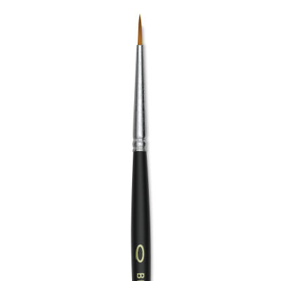 Blick Masterstroke Golden Taklon Brush - Round, Short Handle, Size 0 (close-up)