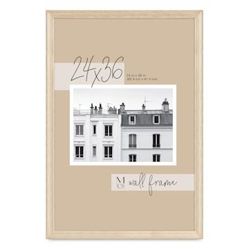 Open in modal - MCS Classic Edge Frame - 24" x 36", Natural