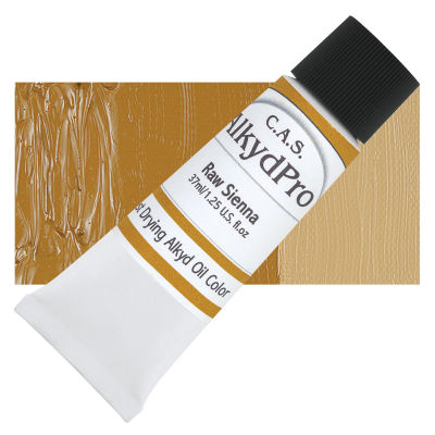 CAS AlkydPro Fast-Drying Alkyd Oil Color - Raw Sienna, 37 ml tube