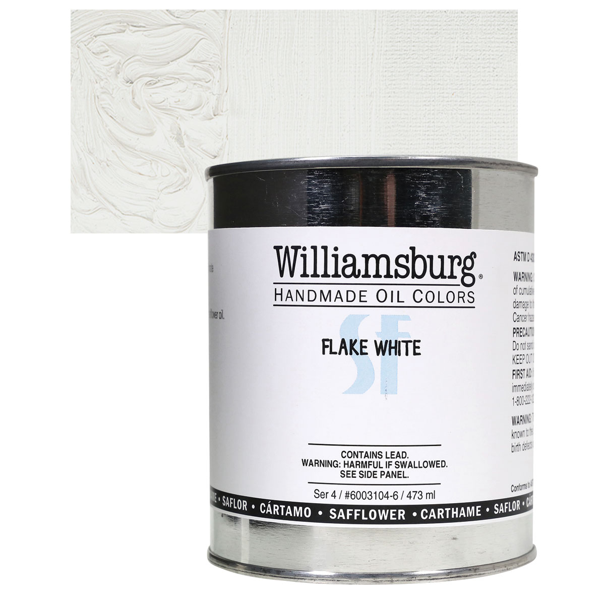 Williamsburg Handmade Oil Paint - Flake White (Lead-Based), 37ml Tube
