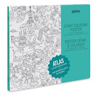 Omy Atlas Giant Coloring Poster