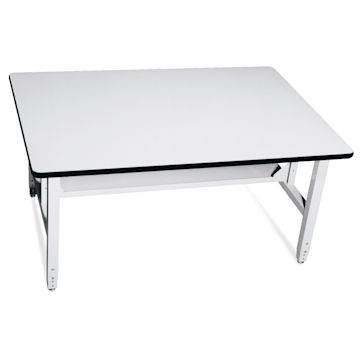 Open in modal - Debcor Adjustable Art & Activity Table - 60" x 42" x 1-1/4", Rounded Edge Top