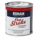 Ronan One Stroke Lettering Enamel - Medium Brown, Half Pint
