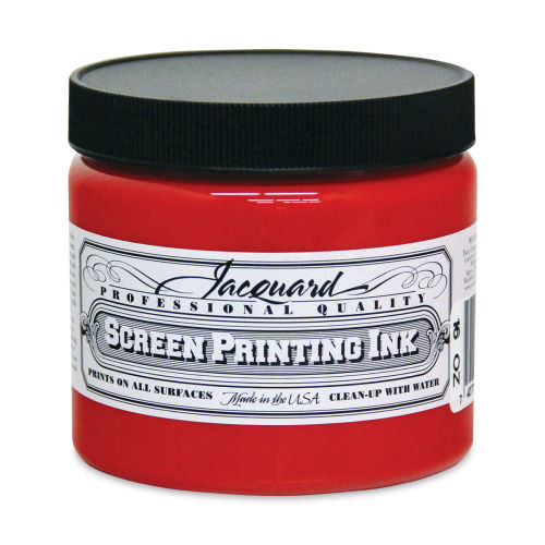 Jacquard Screen Printing Ink - Bright Red, 4 oz