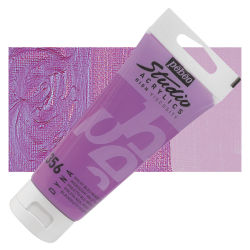 Pebeo High Viscosity Acrylics - Iridescent Violet/Blue, 100 ml, Tube with Swatch