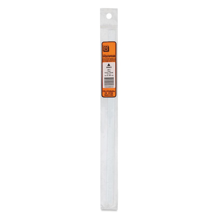 Plastruct Plastic Triangular Rod - Pkg of 10, 0.06