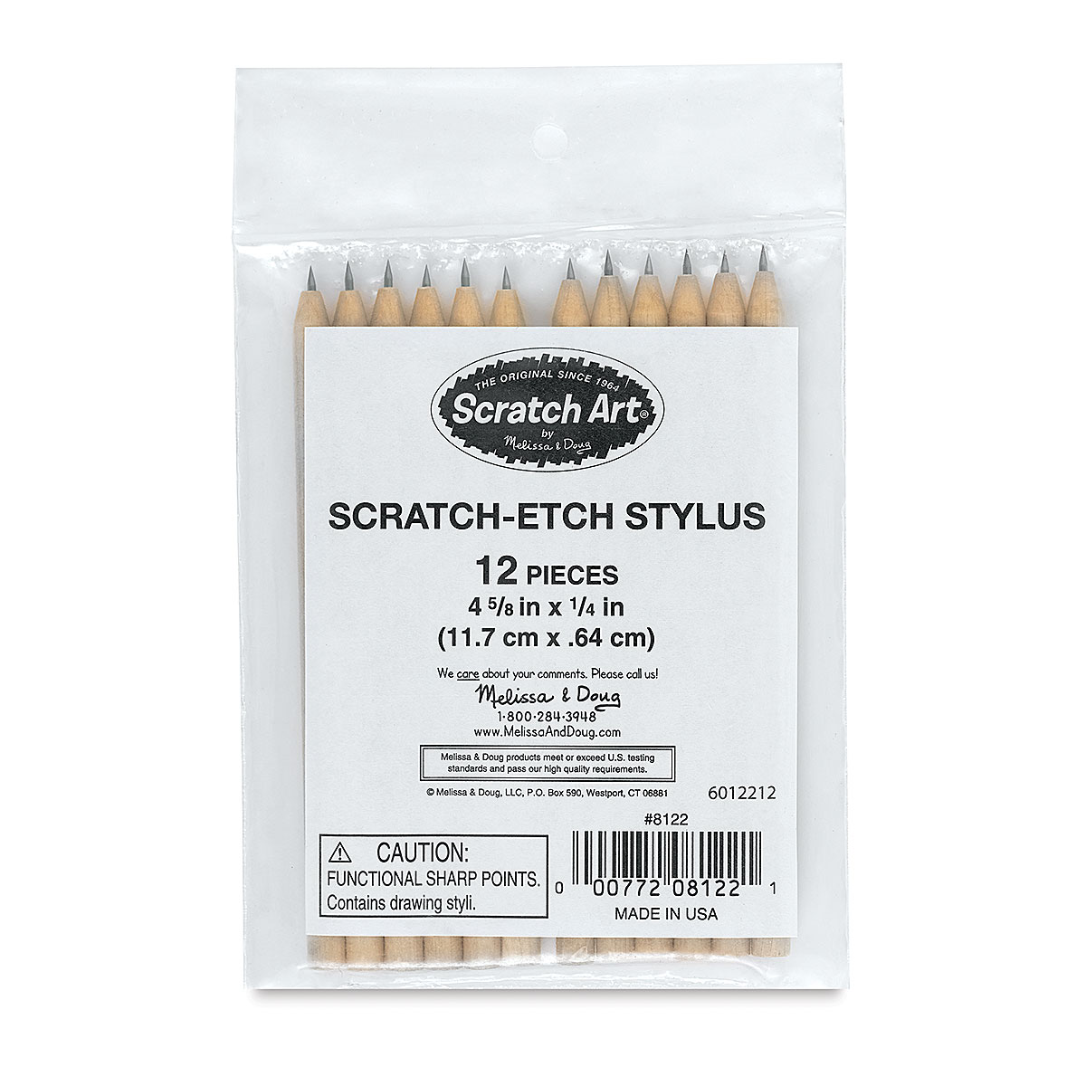 Scratch-Art Scratch-Etch Stylus 12-Pack | BLICK Art Materials