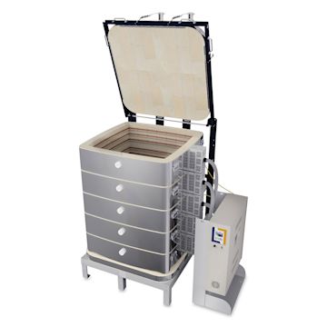 Open in modal - L&L Davinci Square Kiln - X3245-D, Cone 10, 240V-3P, 86.8A, 45" H x 30-1/2" W x 30-1/2" D