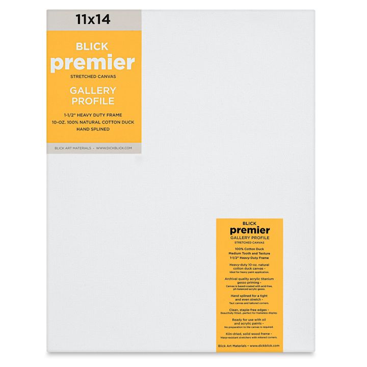 Blick Premier Stretched Cotton Canvas - Gallery Profile, Splined, 11