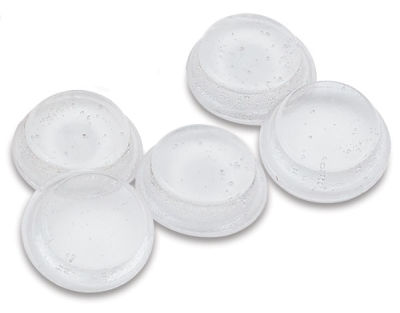 3M Self-Adhesive Rubber Bumper Pads - 5 Bumper pads shown 