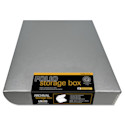 Lineco Folio Archival Storage Box - Metallic Silver, 9" x 12"