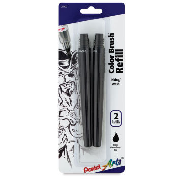 Pentel Arts Water-Based Color Brush Pens and Sets - Front View of Refill Package