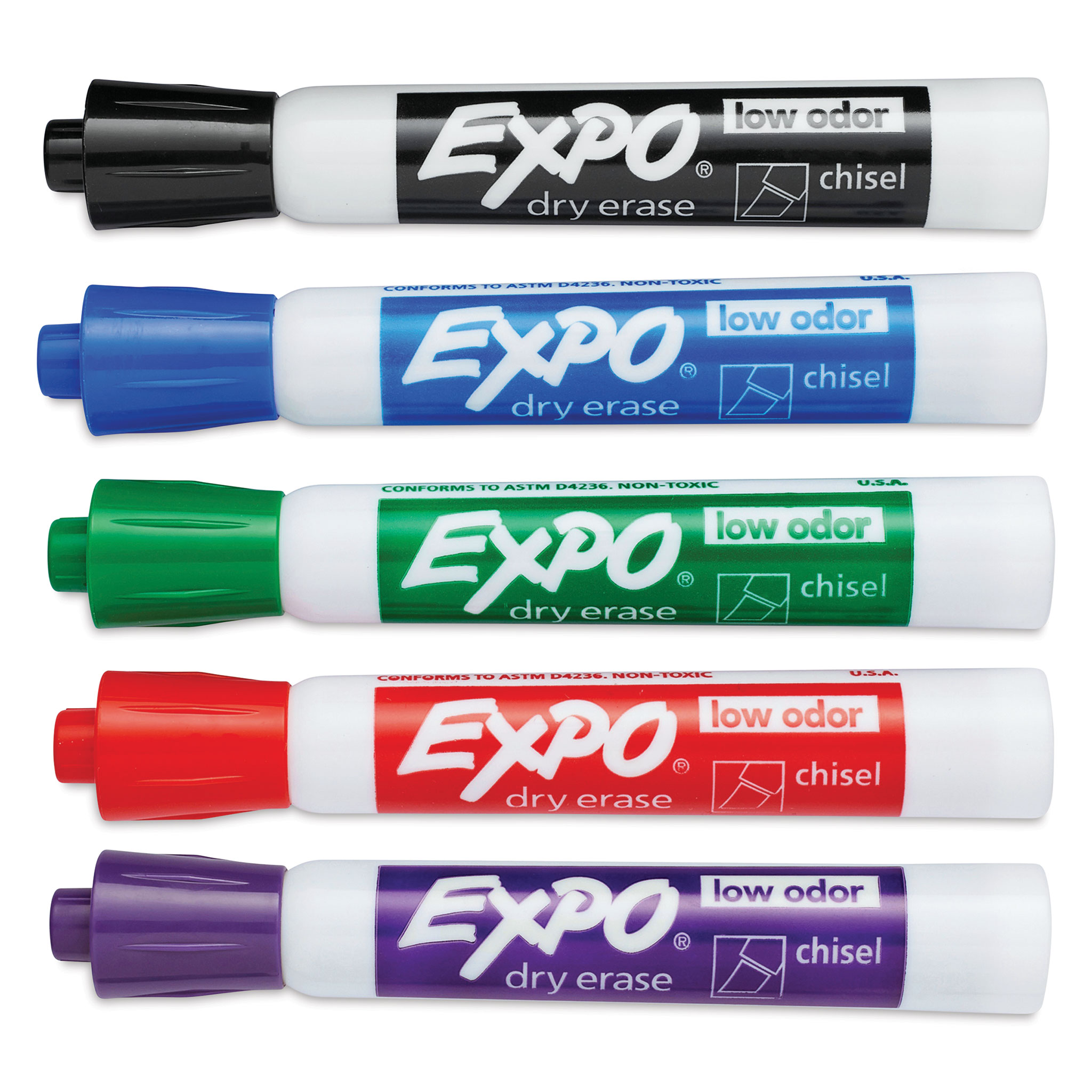 Low-Odor Dry Erase Marker Starter Set, Extra-Fine Bullet Tip, Assorted  Colors, 5/Set - Office Express Office Products