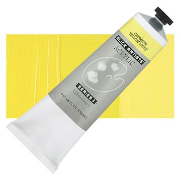 Open in modal - Blick Artists' Acrylic - Cadmium Yellow Light, 4.65 oz tube and swatch