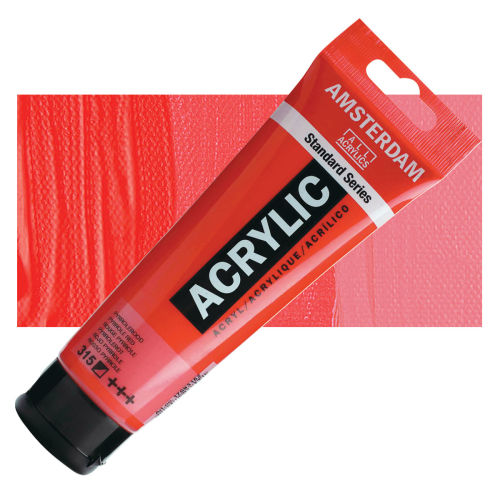 Acrylic Standard 120 ml. Red Pyrrole | Amsterdam