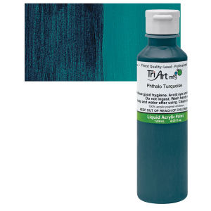 Tri-Art Finest Liquid Artist Acrylics - Phthalo Turquoise, 120 ml bottle