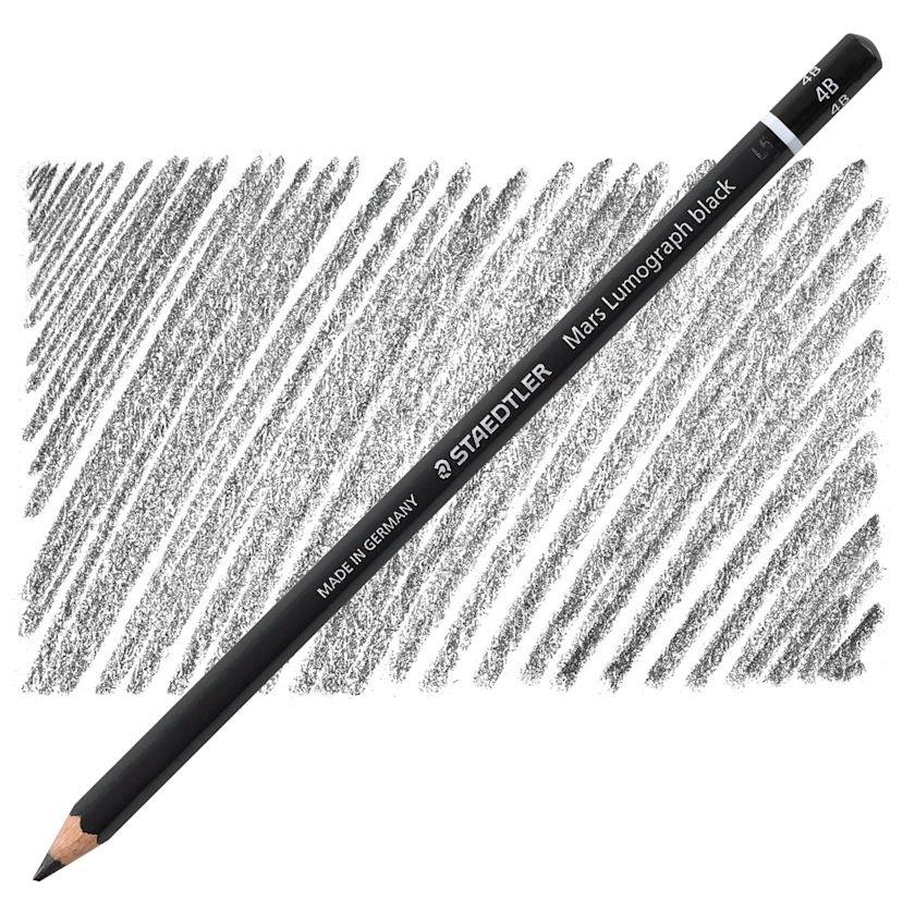 BÉ BÌNH|Bút chì đen Staedtler Mars Lumograph 100 4B Graphite Pencil BÉ BÌNH|Bút chì đen Staedtler Mars Lumograph 100 4B Graphite Pencil