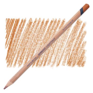 Open in modal - Derwent Lightfast Colored Pencil - Persian Orange pencil and swatch