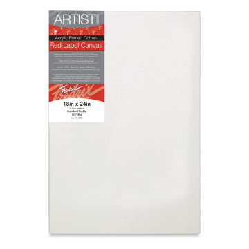 Fredrix Red Label Cotton Canvas - 18" x 24", 3/4" Profile