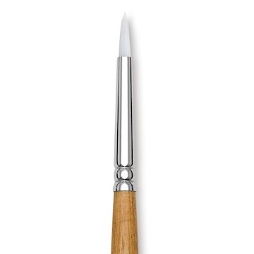 Open in modal - Grumbacher Bristlette Brush - Round, Long Handle, Size 1