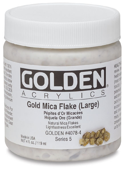 Mica Flakes, Gold, Metal Flake Paint
